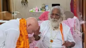 Anupam Kher Visits Ram Mandir, Receives Blessings from Shri Nritya Gopal Das Ji Maharaj in Ayodhya
