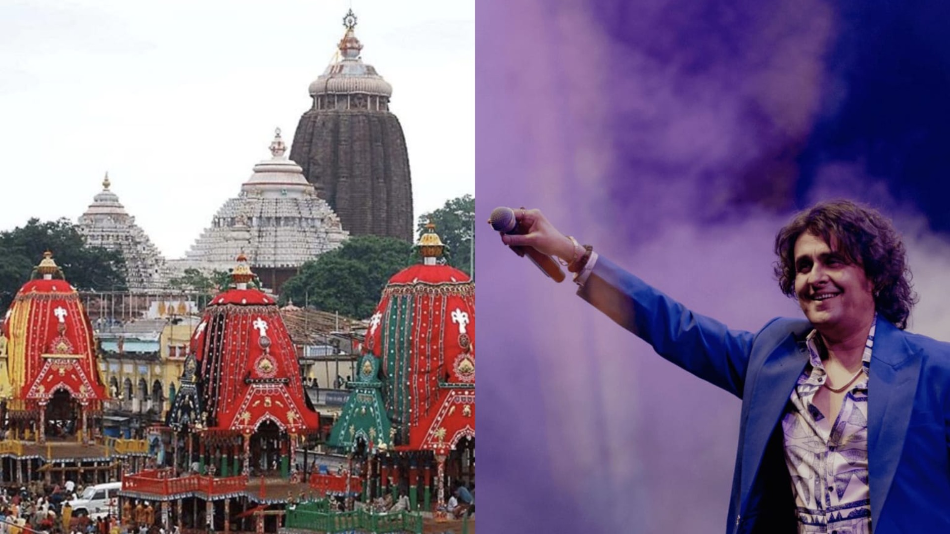 Sonu Nigam Rath Yatra visit during Lord Jagannath festival in Odisha